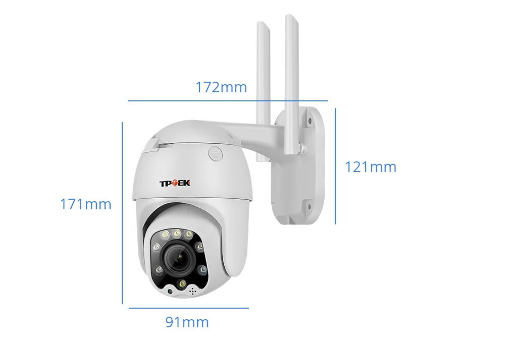 Wifi PTZ IP Camera 5MP 5X Optical Zoom Wi-Fi Security Outdoor CCTV Surveillance Speed Dome Video Camara Color Night Camhi Cam