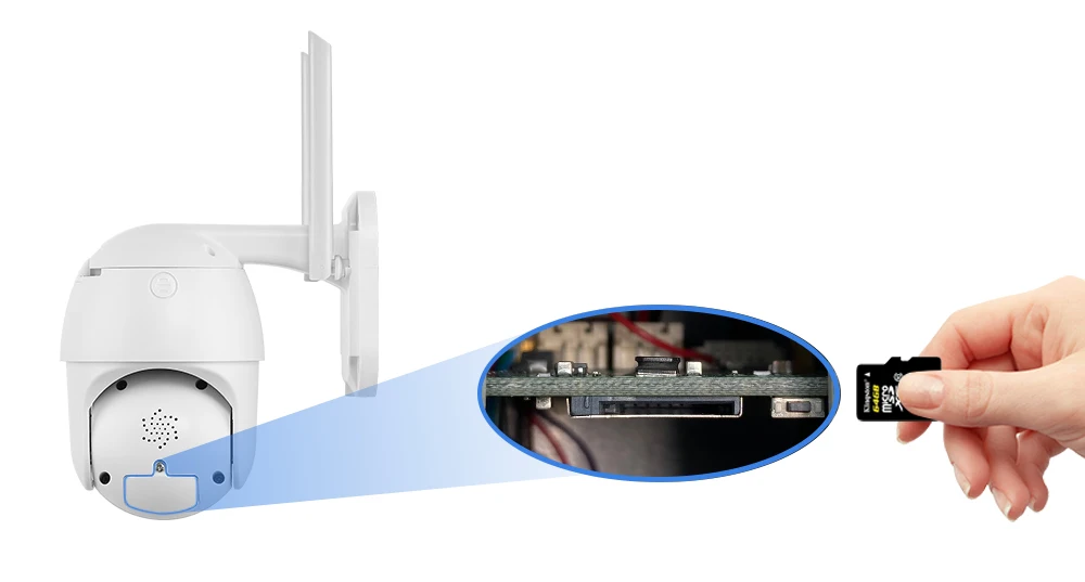 Wifi PTZ IP Camera 5MP 5X Optical Zoom Wi-Fi Security Outdoor CCTV Surveillance Speed Dome Video Camara Color Night Camhi Cam