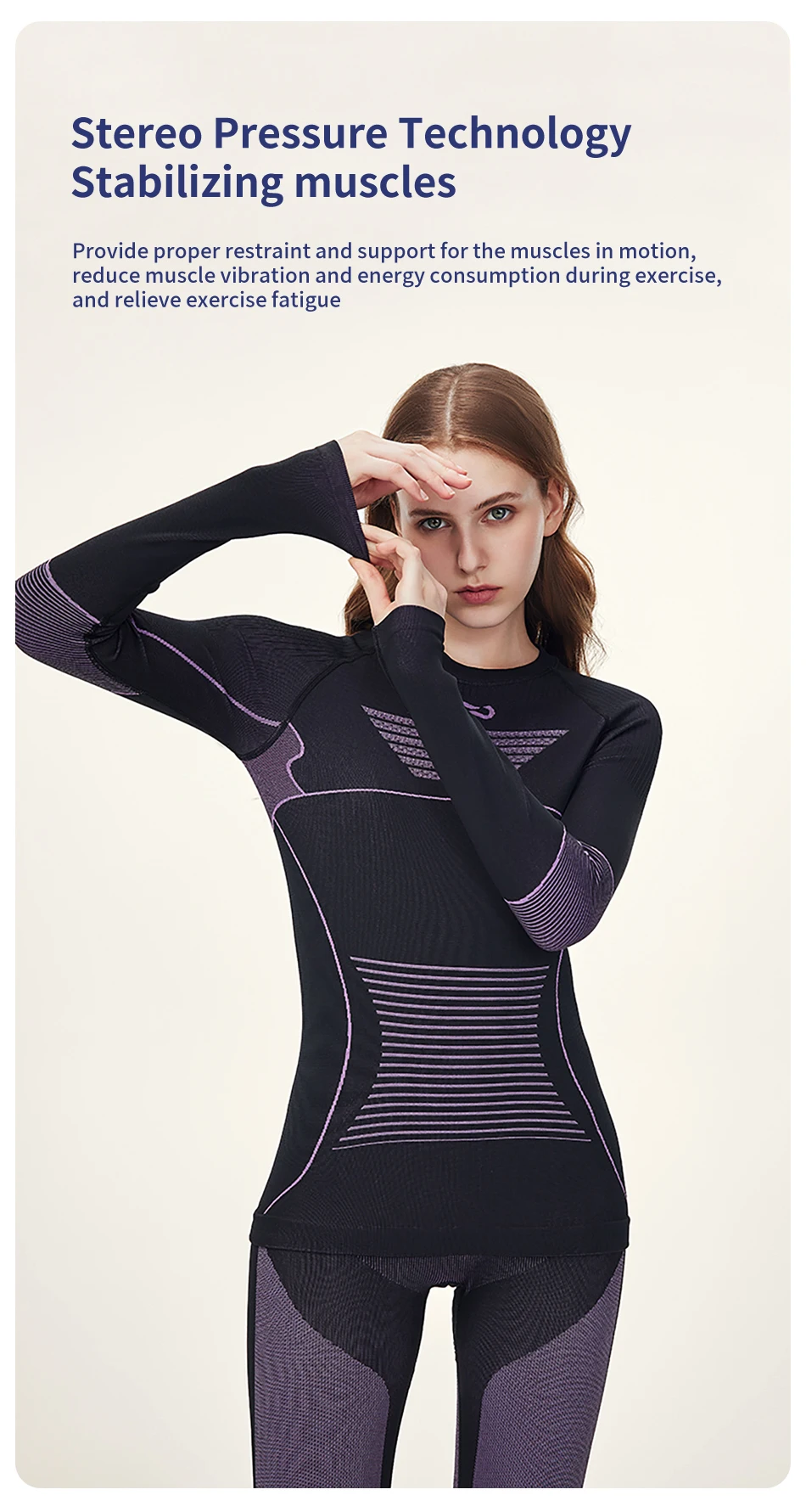 COPOZZ Men Women Ski Thermal Underwear Sets Sports Quick Dry Tracksuit Fitness Workout Exercise Tight Shirts Jackets Sport Suits