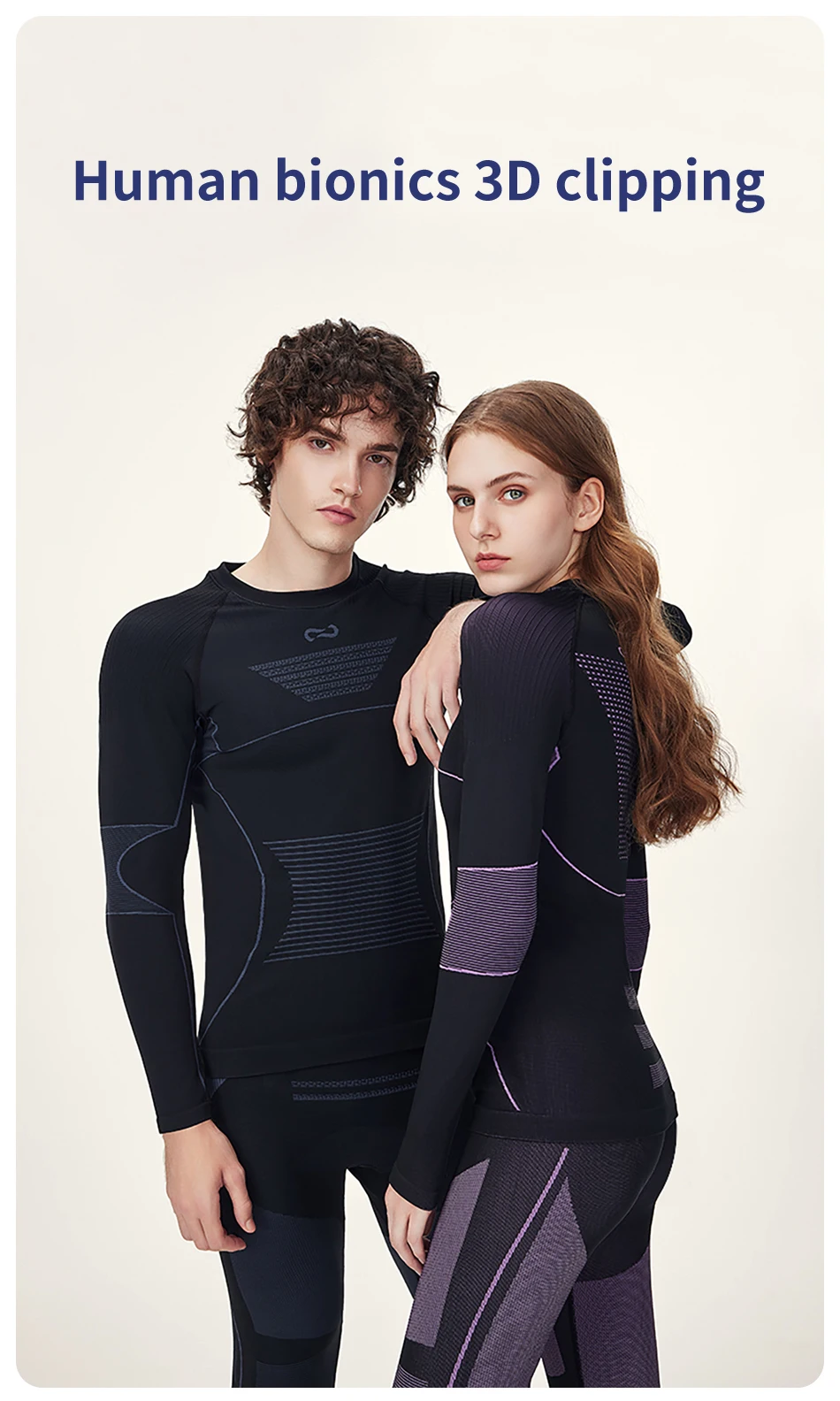 COPOZZ Men Women Ski Thermal Underwear Sets Sports Quick Dry Tracksuit Fitness Workout Exercise Tight Shirts Jackets Sport Suits