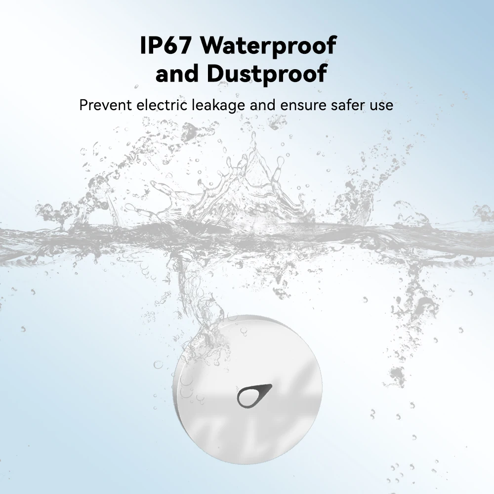 Meian 3PCS SW02 ZigBee Water Flood Leak Immersion Sensor Linkage Detector Alert Overflow IP68 Alarm Security Protection
