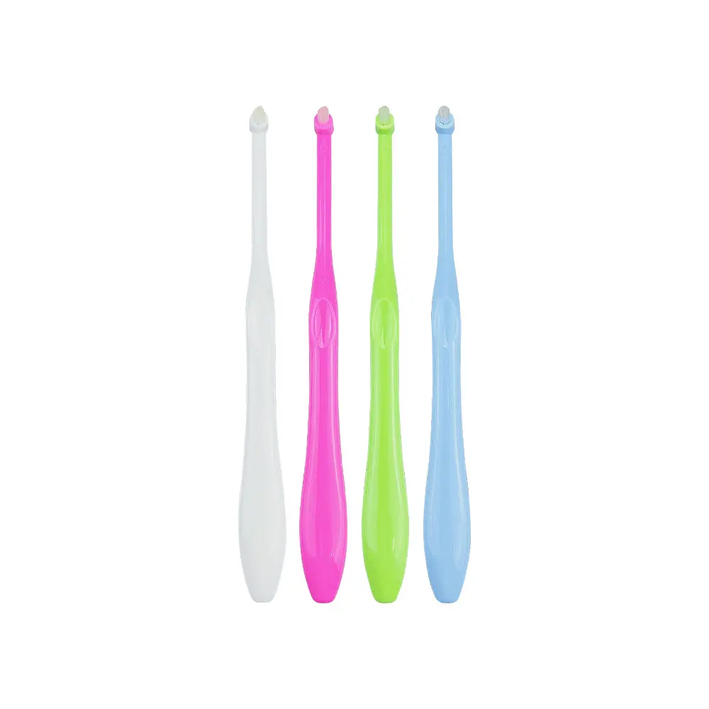4pcs Orthodontic Single Head Interdental Brush Toothbrush Small Head Soft Hair Correction Teeth Braces Oral Care Dental Floss