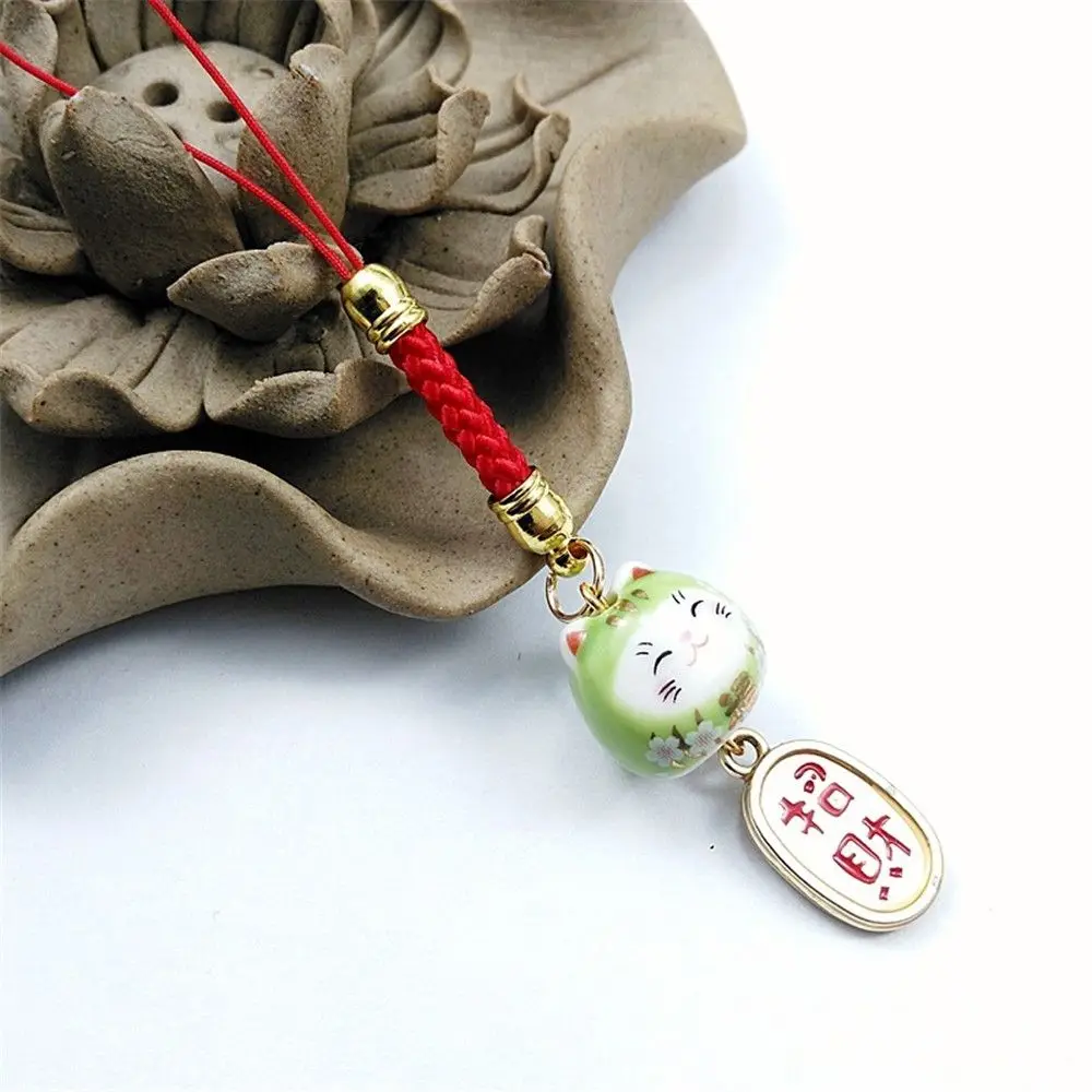 Keychain Hang Japanese Charm Lucky Cat Bag Accessories Phone Straps Phone Key Strap Phone Key Chain Lanyard Bell Ornaments