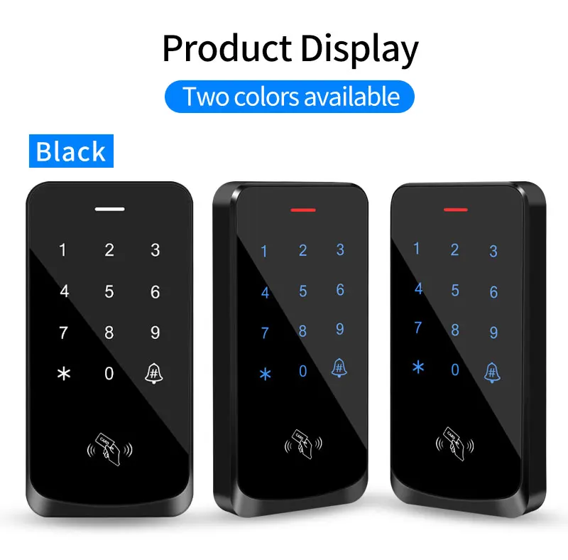 IP68 Waterproof Touch Backlight Access Control Keyboard RFID 125KHz EM Outdoor Access Keypad Door Lock Opener Wiegand Reader