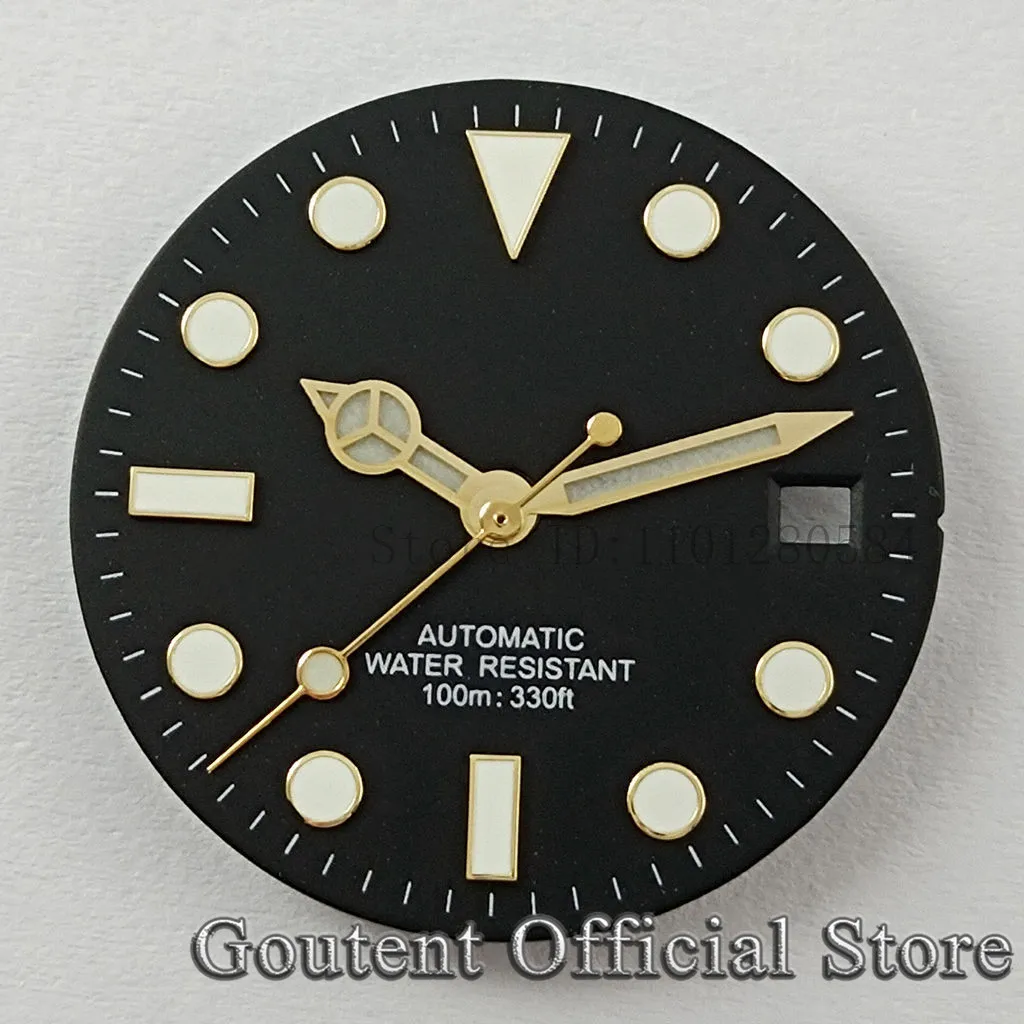 Goutent 28.5mm Sterile Watch Dial Hands For NH35/NH35A ETA2824/2836 Miyota 8205/8215/821A DG2813/3804 Movement Watch Face