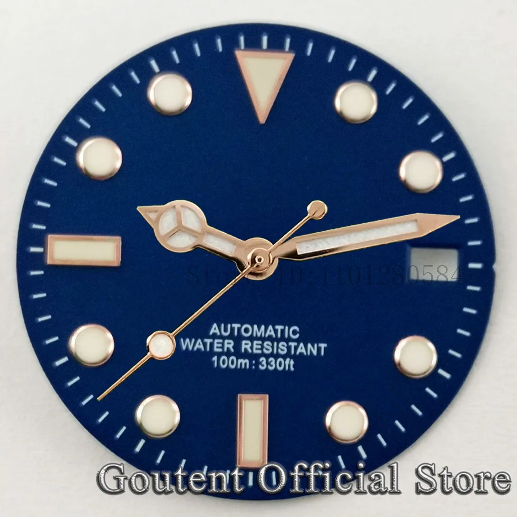Goutent 28.5mm Sterile Watch Dial Hands For NH35/NH35A ETA2824/2836 Miyota 8205/8215/821A DG2813/3804 Movement Watch Face