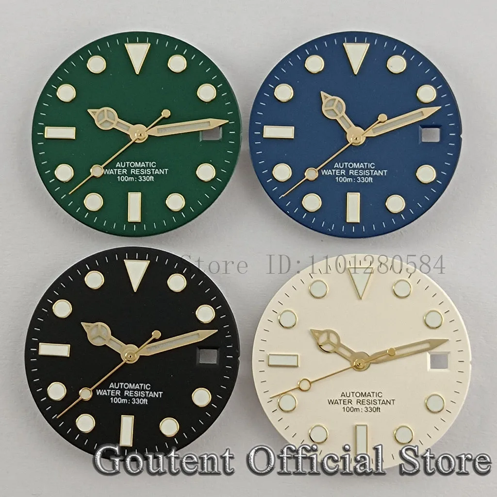 Goutent 28.5mm Sterile Watch Dial Hands For NH35/NH35A ETA2824/2836 Miyota 8205/8215/821A DG2813/3804 Movement Watch Face