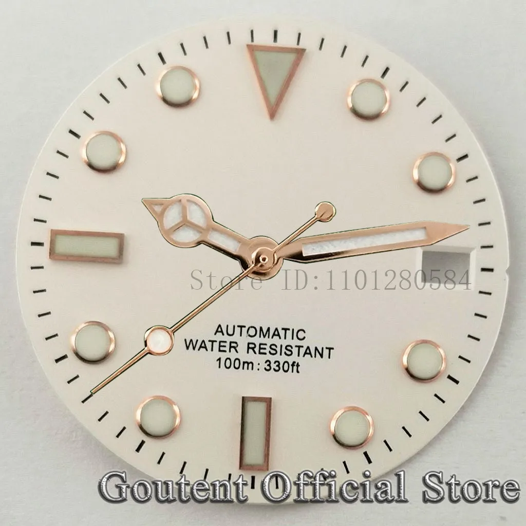 Goutent 28.5mm Sterile Watch Dial Hands For NH35/NH35A ETA2824/2836 Miyota 8205/8215/821A DG2813/3804 Movement Watch Face