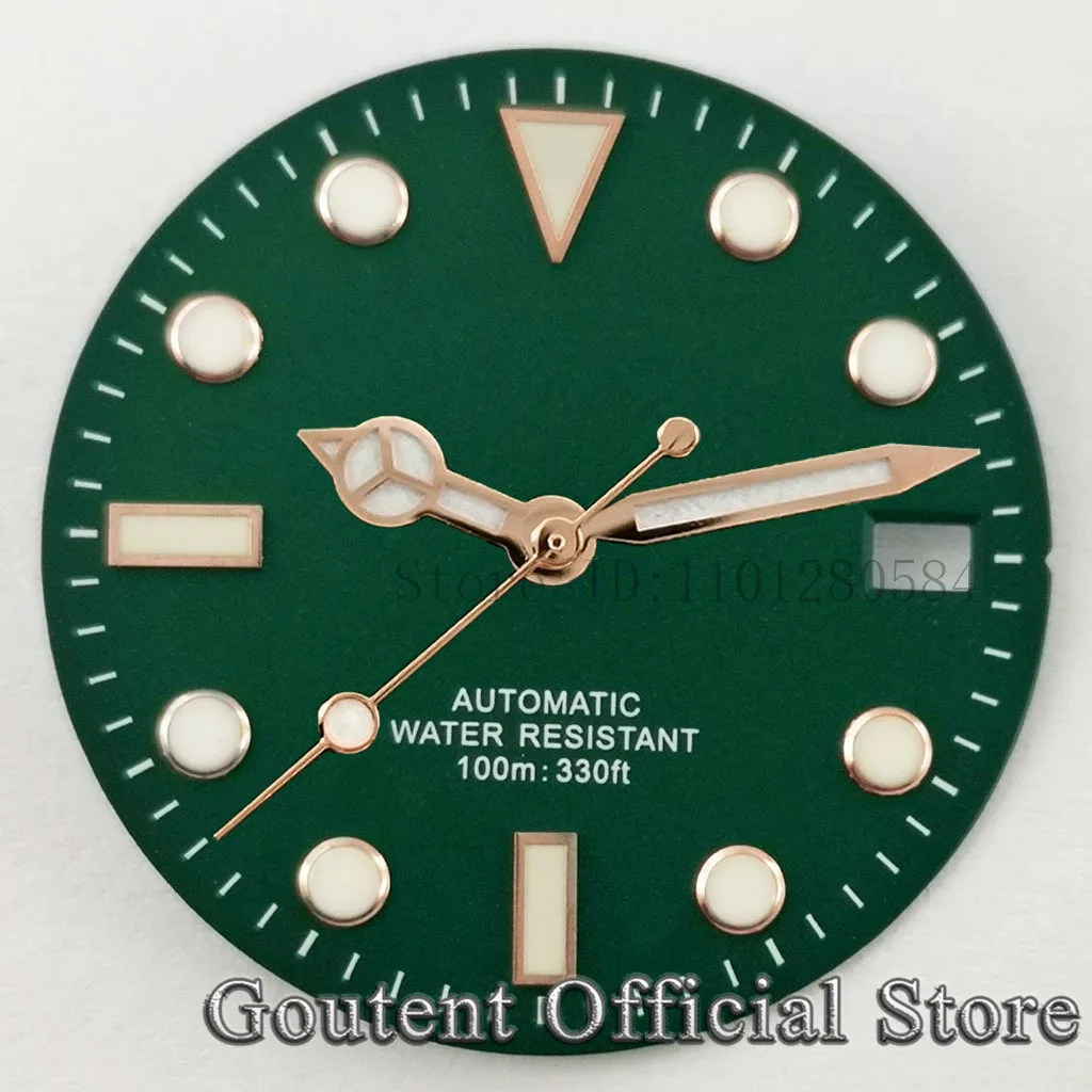 Goutent 28.5mm Sterile Watch Dial Hands For NH35/NH35A ETA2824/2836 Miyota 8205/8215/821A DG2813/3804 Movement Watch Face