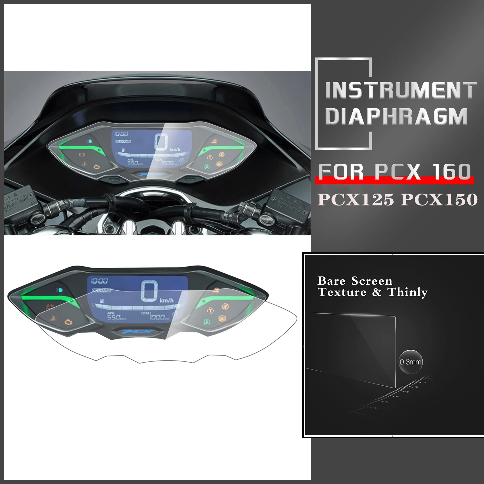 Motorcycle Speedometer Scratch Cluster Protection Screen Film Protector For HONDA PCX125 PCX150 PCX160 PCX 125 PCX 150 PCX 160