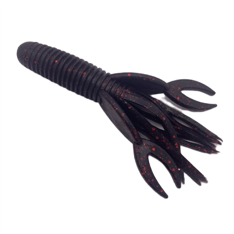 5Pcs*9g/10cm Pesca Worm lobster Lure Shrimp-shaped Soft Bait Fish Pit Bass Shot Lizard Lure Cannonball Attractant Drop Beard