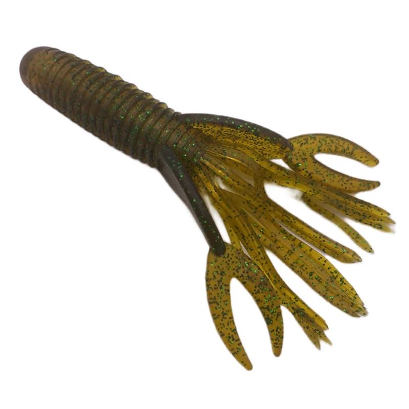 5Pcs*9g/10cm Pesca Worm lobster Lure Shrimp-shaped Soft Bait Fish Pit Bass Shot Lizard Lure Cannonball Attractant Drop Beard