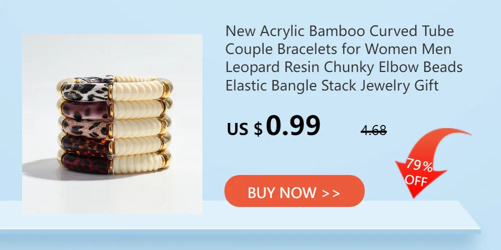 New Acrylic Jelly Color Bamboo Tube Beads Bracelets for Women Wristband Resin Stretched Ridged Elbow Bracelet Bangles Jewelry