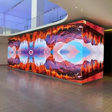 Muen P4 LED Screen Panel Module Indoor SMD 256 X 128mm Full Color 64 X 32 Pixels 1 / 16 Scan LED Display Panel Module