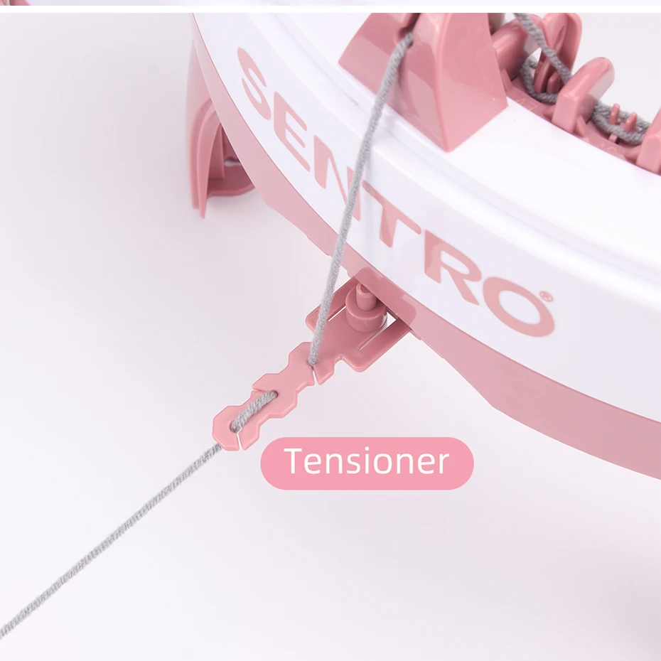 Sentro Knitting Machine Original Parts/Accessories Replacement Crank/Handle, Tensioner, Red and White Hanging Needle, Counter