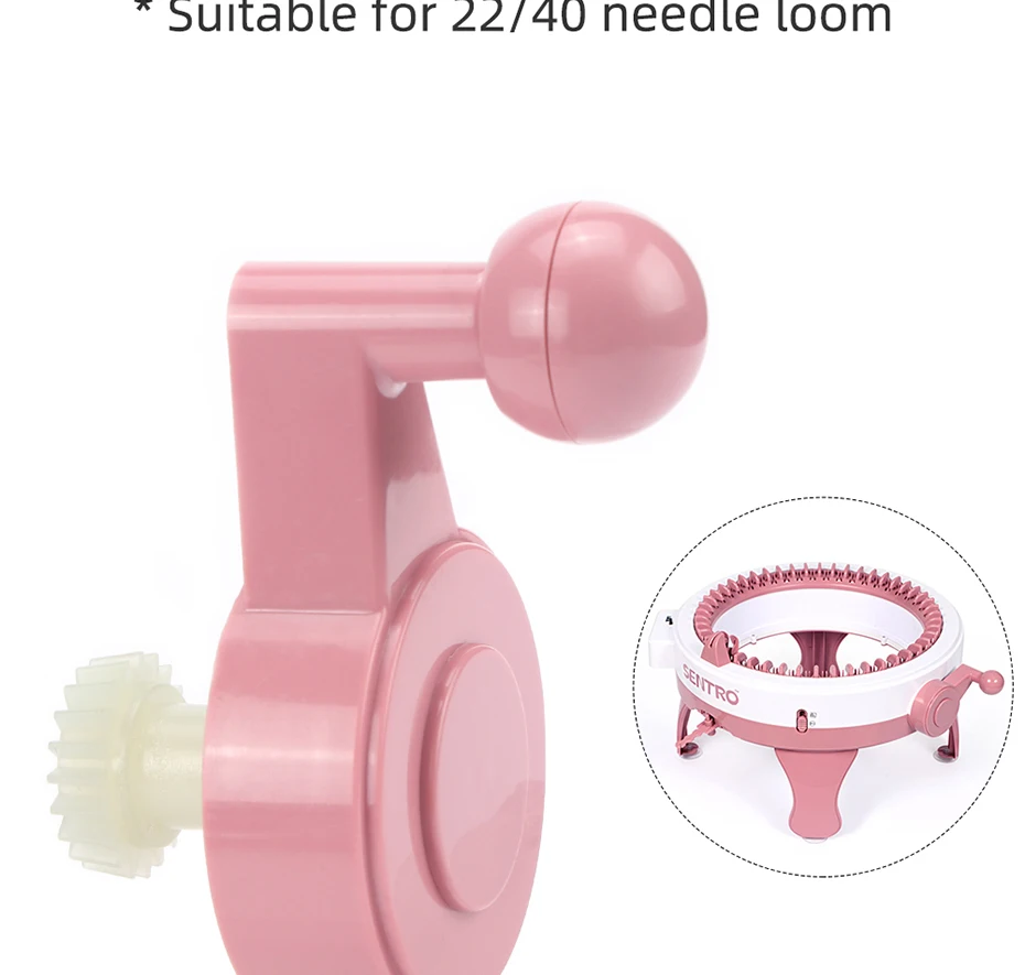 Sentro Knitting Machine Original Parts/Accessories Replacement Crank/Handle, Tensioner, Red and White Hanging Needle, Counter