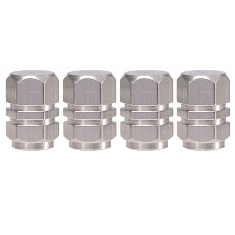4Pcs Car Tire Valve Cap Aluminum Alloy Waterproof Wheel Air Dust Caps Tyre Rim Stem Covers Air Valve Caps Decor Auto Accessories