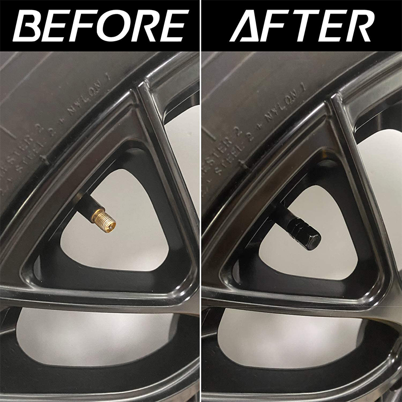 4Pcs Car Tire Valve Cap Aluminum Alloy Waterproof Wheel Air Dust Caps Tyre Rim Stem Covers Air Valve Caps Decor Auto Accessories