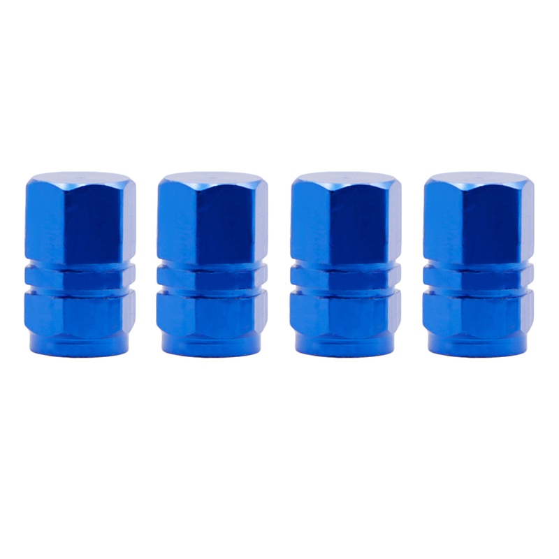 4Pcs Car Tire Valve Cap Aluminum Alloy Waterproof Wheel Air Dust Caps Tyre Rim Stem Covers Air Valve Caps Decor Auto Accessories