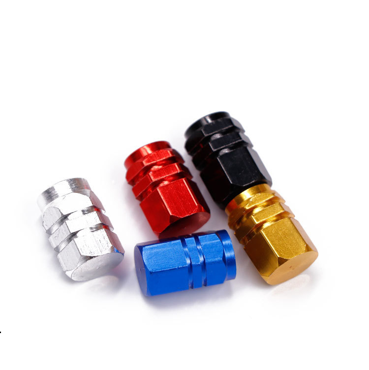 4Pcs Car Tire Valve Cap Aluminum Alloy Waterproof Wheel Air Dust Caps Tyre Rim Stem Covers Air Valve Caps Decor Auto Accessories