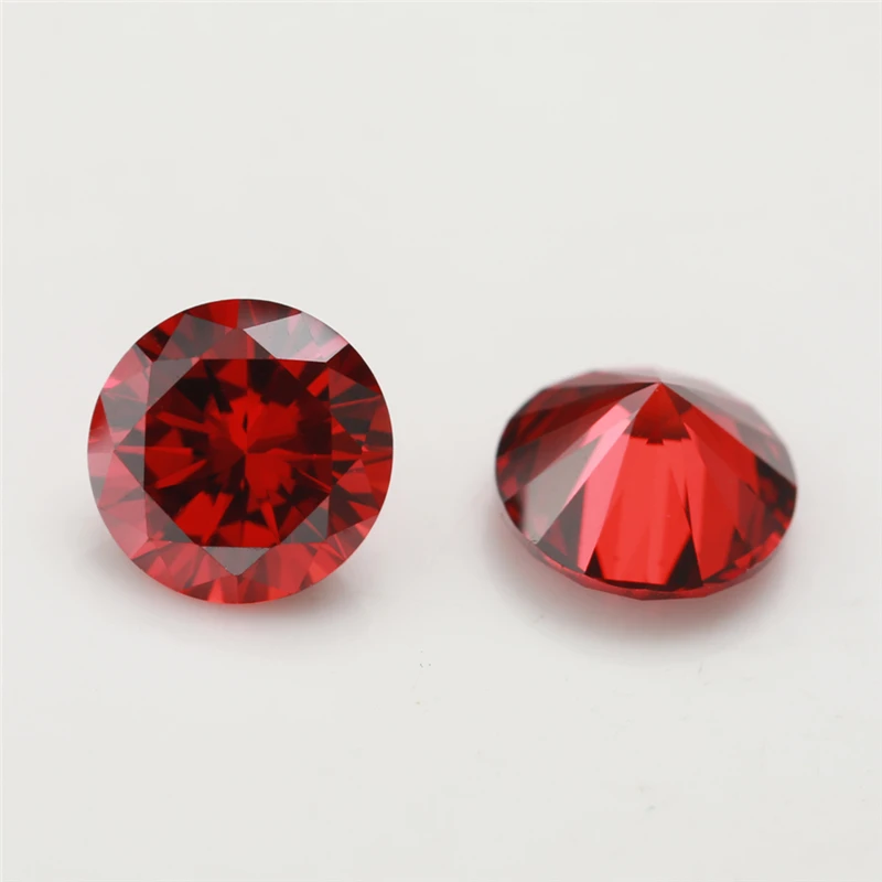 100pcs 3.25mm-12mm Round Loose Cubic Zirconia Stone 5A CZ Stones Synthetic Gems Zircon For Jewelry Making