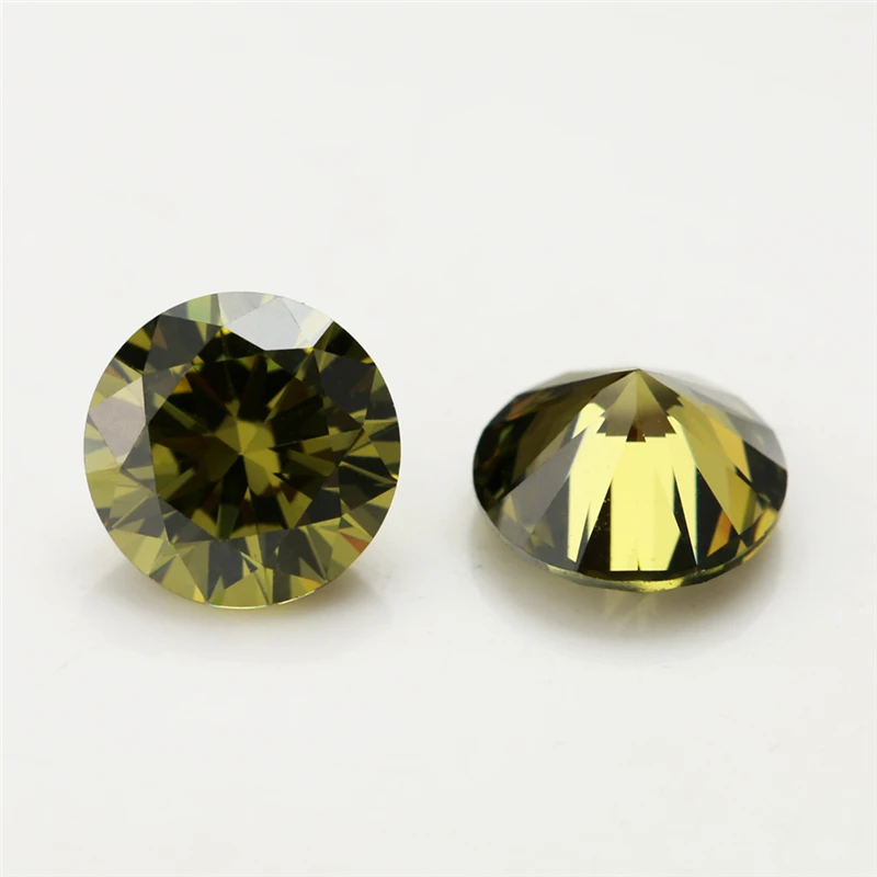 100pcs 3.25mm-12mm Round Loose Cubic Zirconia Stone 5A CZ Stones Synthetic Gems Zircon For Jewelry Making