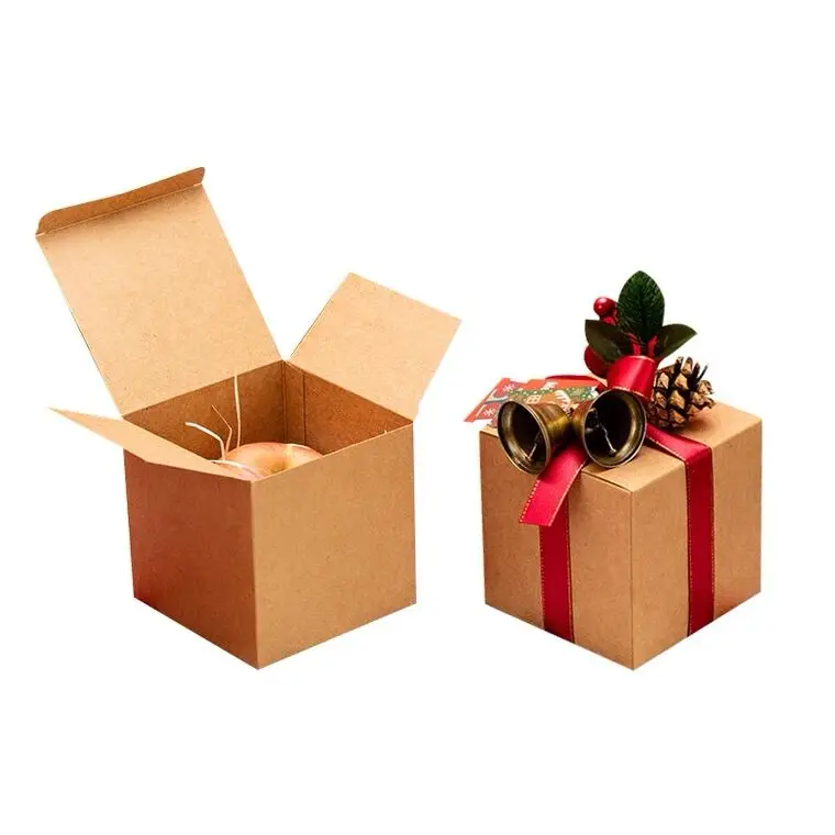 Kraft Paper Box Candle Lipstick Perfume Cosmetics Cake Candy Gift Packaging Wedding Birthday Party Favor DIY Biscuit Baking DIY