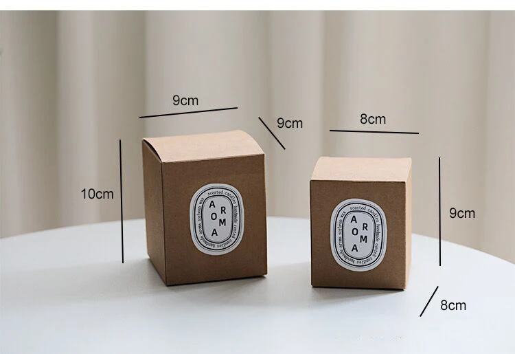 Kraft Paper Box Candle Lipstick Perfume Cosmetics Cake Candy Gift Packaging Wedding Birthday Party Favor DIY Biscuit Baking DIY