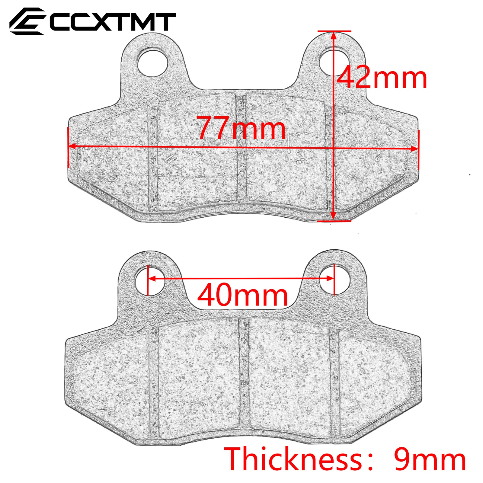 Motorcycle Front & Rear Brake Pads For GY6 Scooter Moped ATV 50cc 70cc-125cc 140cc 150cc 160cc To 200cc 250cc Pit Dirt Bike