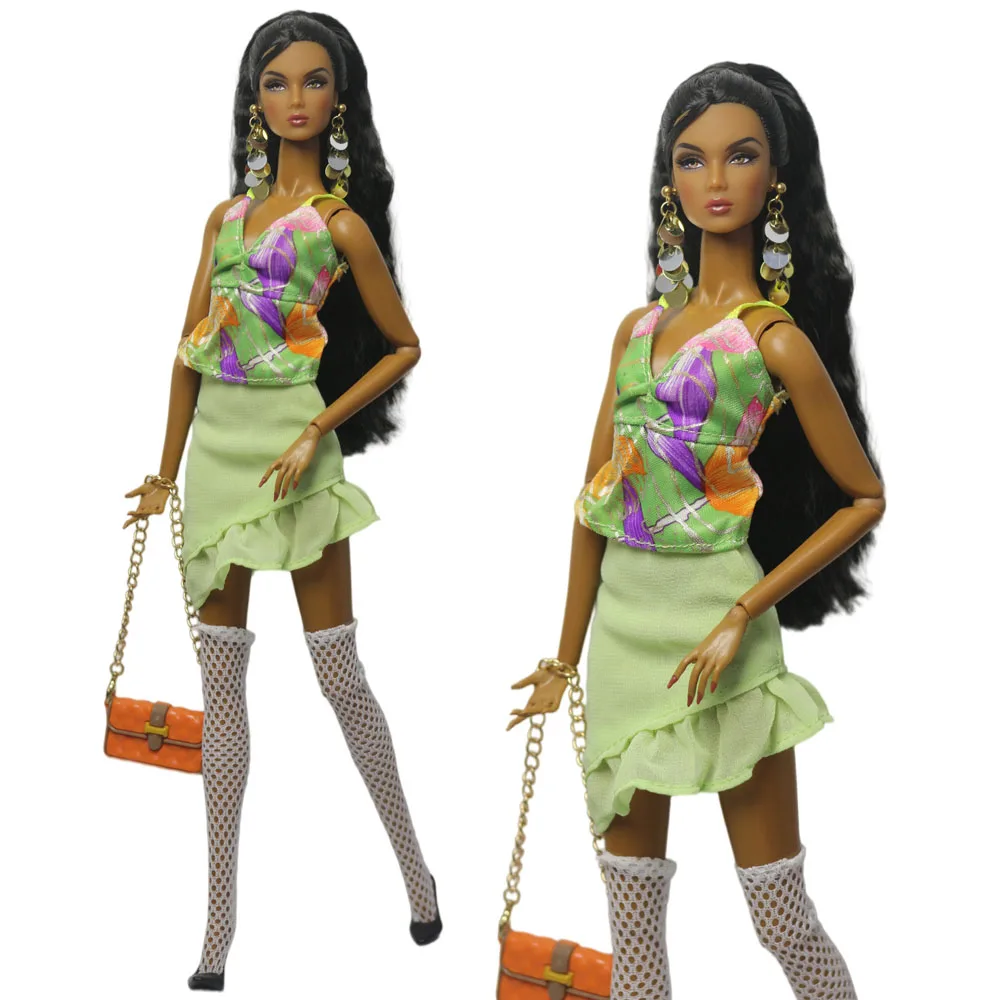 1 Set Doll Clothes 1:6 Scale Dress Outfit for 11.5 Inch 30cm Doll Many Style for Choice Gifts for Girls Doll Accessories #6