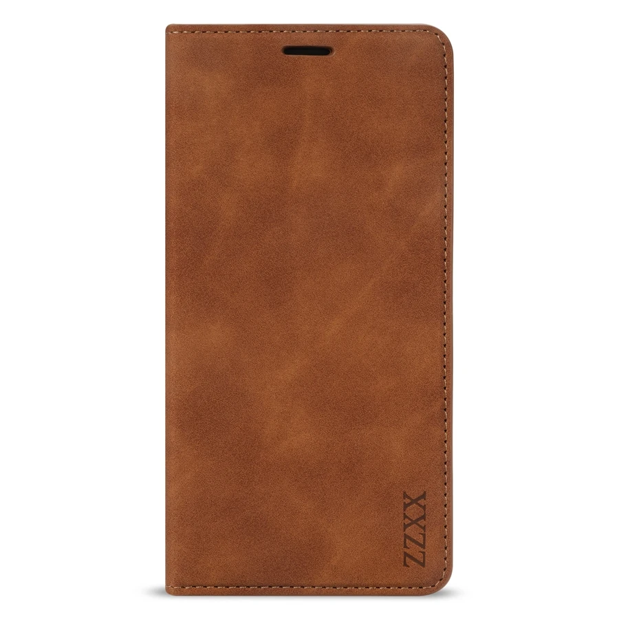 Wallet Skin Friendly Magnetic Flip With Card Slot Leather Case For iPhone Air 17 Pro Max 16e 16 15 Plus 14 13 12 11 XR Cover