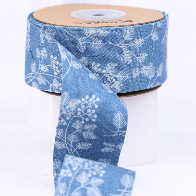 1 Meter Bouquet Leaves Denim Webbing Embroidery Race 4cm Decorate DIY Bow Hair Accessories Lace Trim Ribbon Dentelle