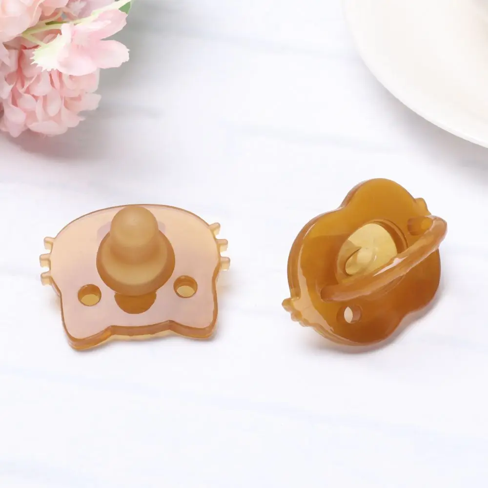 Lovely Newborn Baby Orthodontic Dummy Pacifier Transparent Infant Kids Food Grade Safety Silicone Teat Nipple Soother Pacifier
