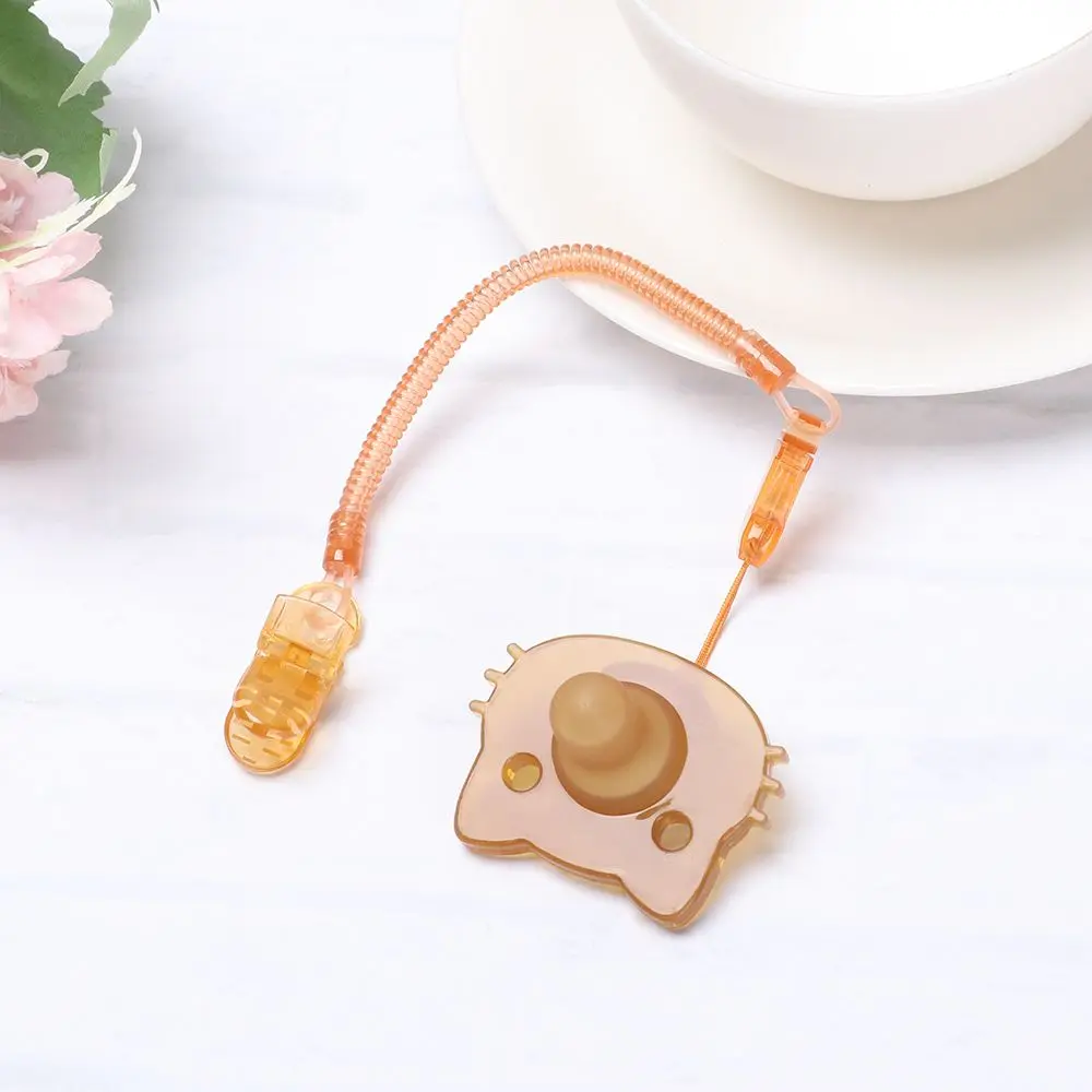 Lovely Newborn Baby Orthodontic Dummy Pacifier Transparent Infant Kids Food Grade Safety Silicone Teat Nipple Soother Pacifier