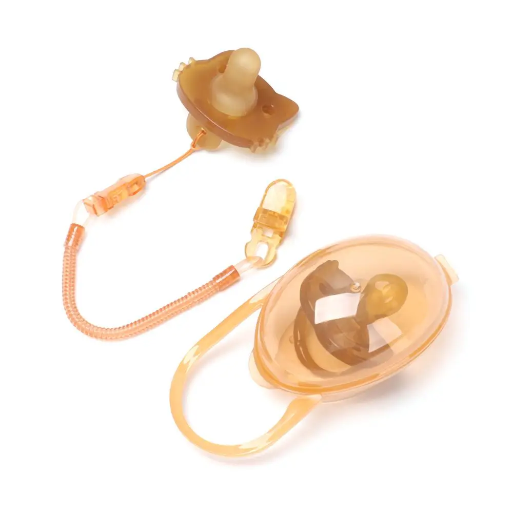 Lovely Newborn Baby Orthodontic Dummy Pacifier Transparent Infant Kids Food Grade Safety Silicone Teat Nipple Soother Pacifier