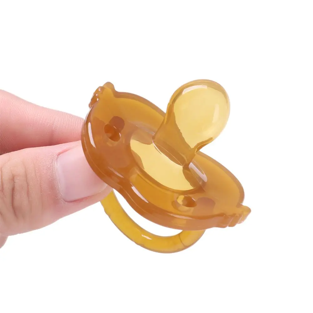 Lovely Newborn Baby Orthodontic Dummy Pacifier Transparent Infant Kids Food Grade Safety Silicone Teat Nipple Soother Pacifier