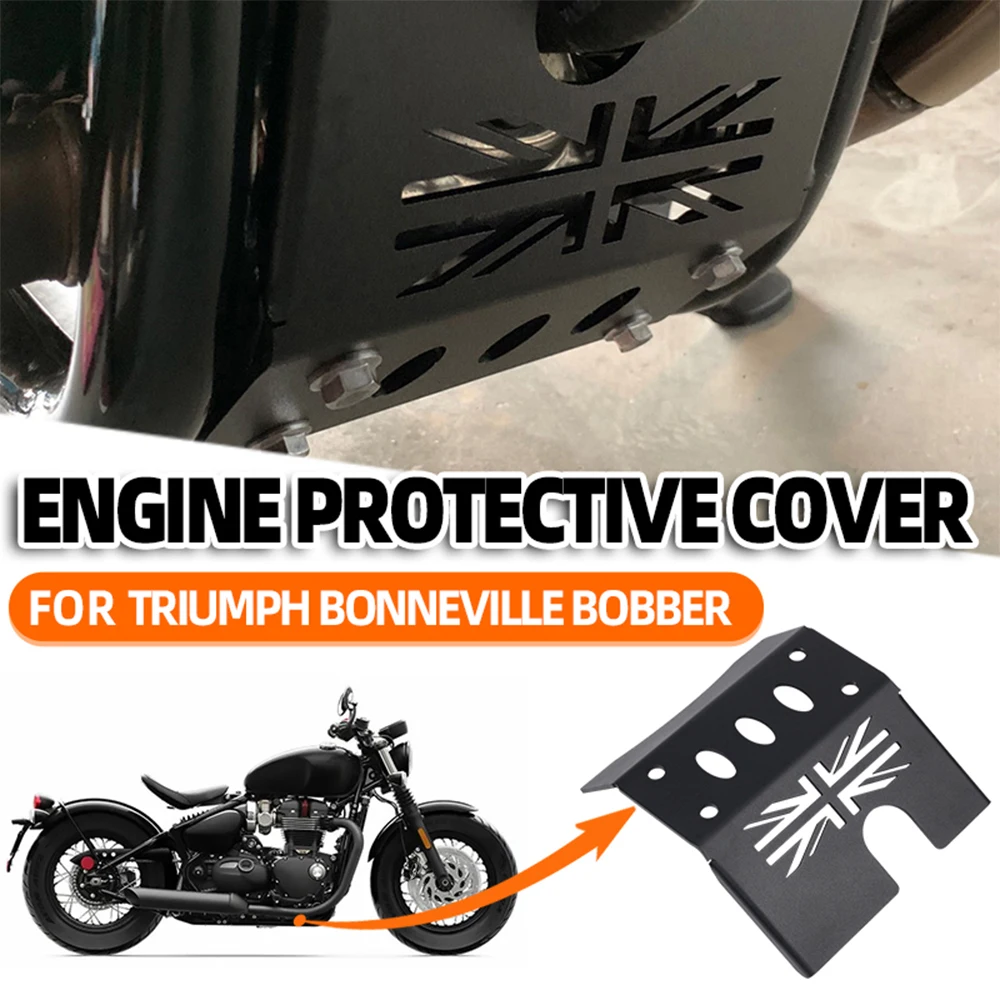 For TRIUMPH Bonneville Bobber Motorcycle Accessories Engine Protection Cover Chassis Under Guard Skid Plate Belly Pan Protector