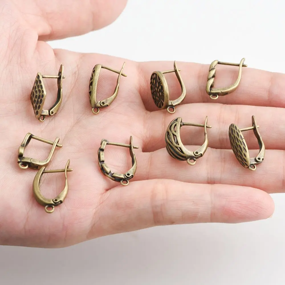 New Trendy Antique Bronze Hook Earrings Accessories Fashion Jewelry For Women  Making DIY Handmade Earrings Clasps Eawires