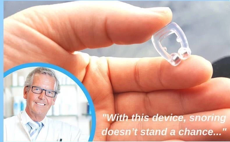 Anti Snoring Device Silicone Nose Clip Magnetic Sleep Tray Aid Improve Sleeping Easy Breathe Apnea Guard Night Devices
