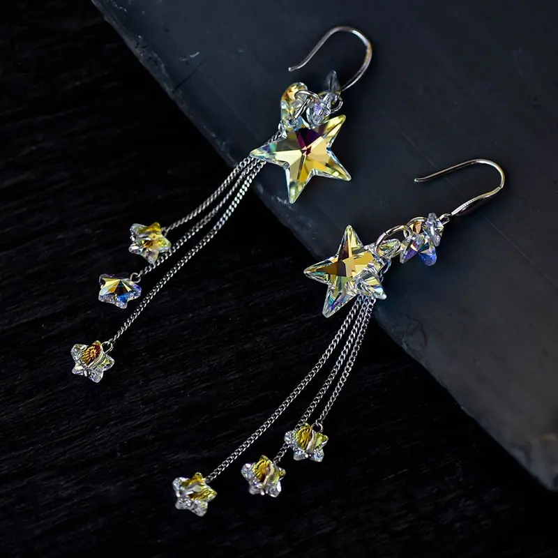 15PCS 18mm Luxury Crystal Beads AB Color Glass Beads for Jewelry Making Supplies STAR Shape Jewellery Beads Pendant DIY Earrings