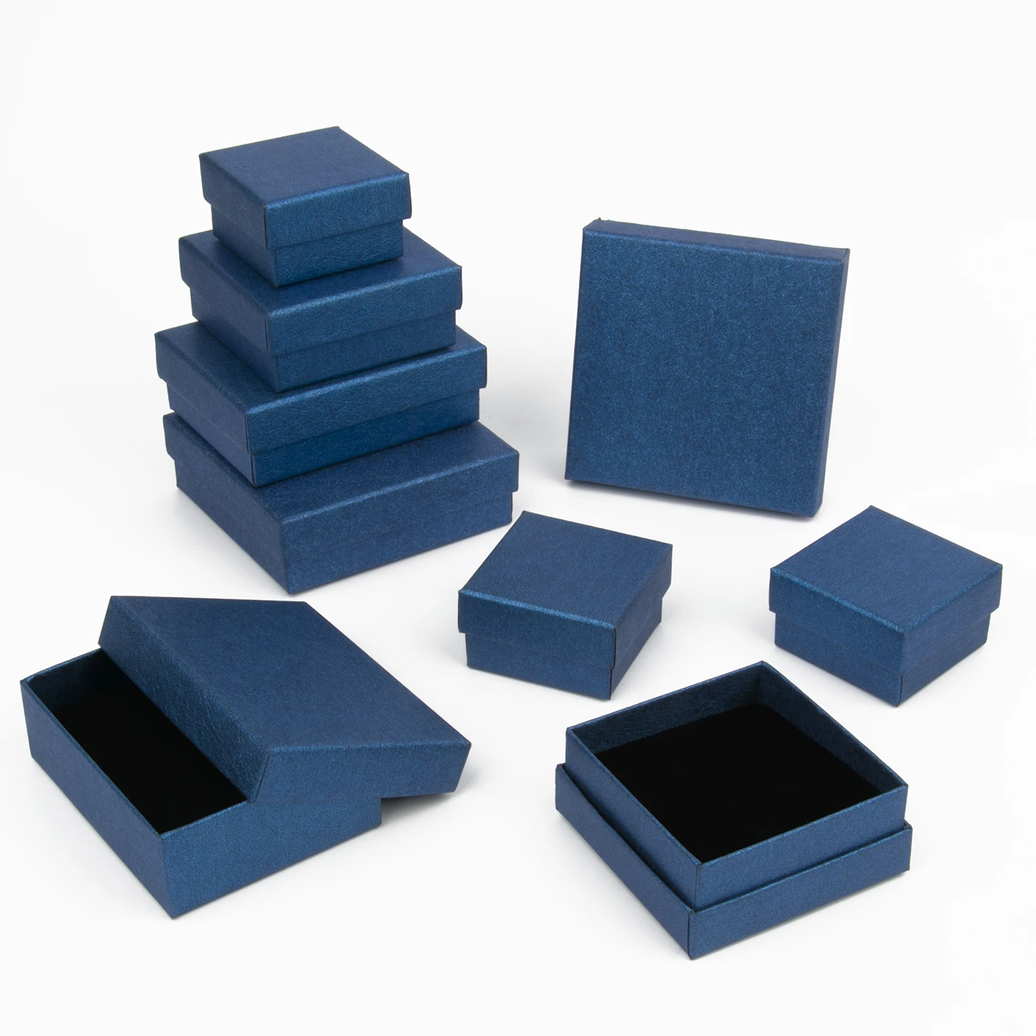 1Pcs Royalblue Jewelry Set Gift Box Necklace Bracelet Storage Box Organizer Highly Sponge Jewelry Display Gift Packaging Boxes