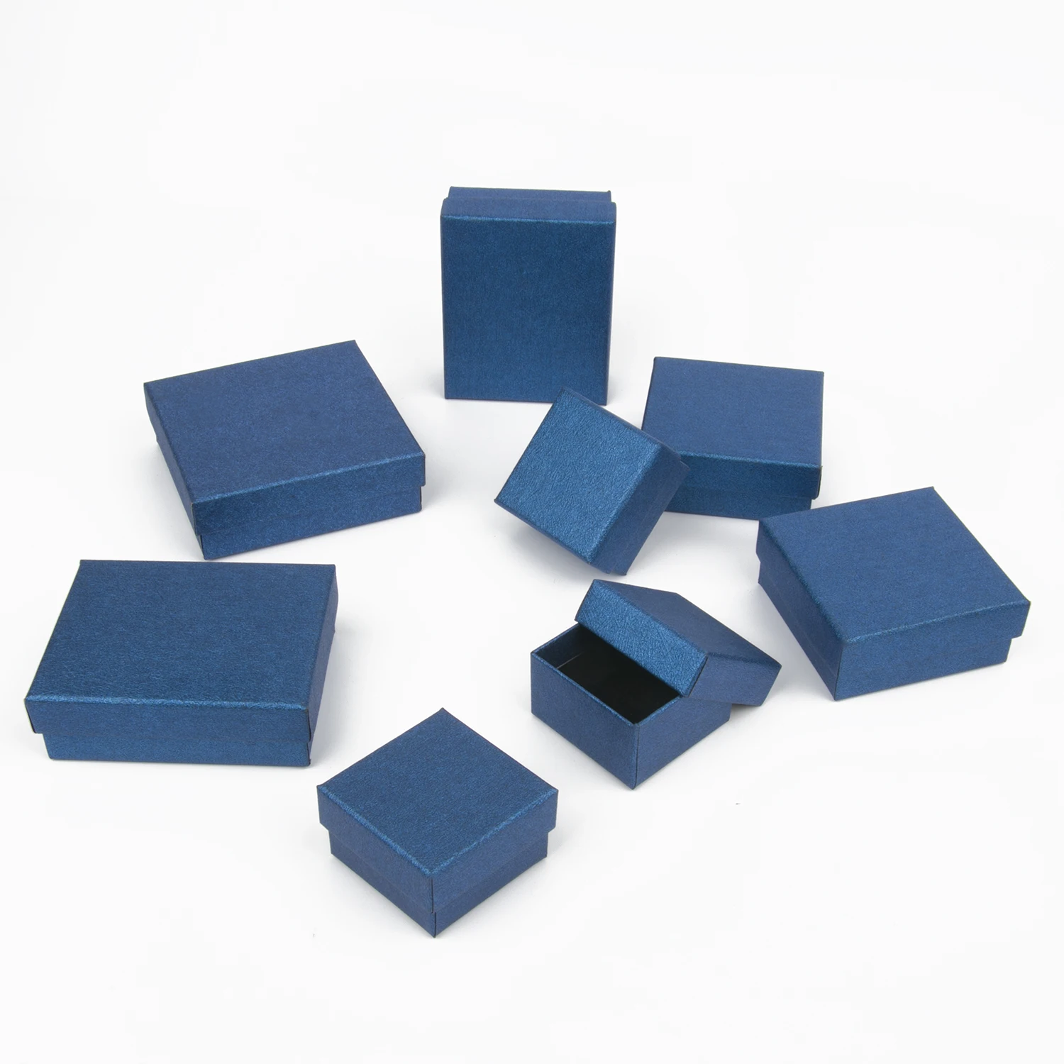 1Pcs Royalblue Jewelry Set Gift Box Necklace Bracelet Storage Box Organizer Highly Sponge Jewelry Display Gift Packaging Boxes