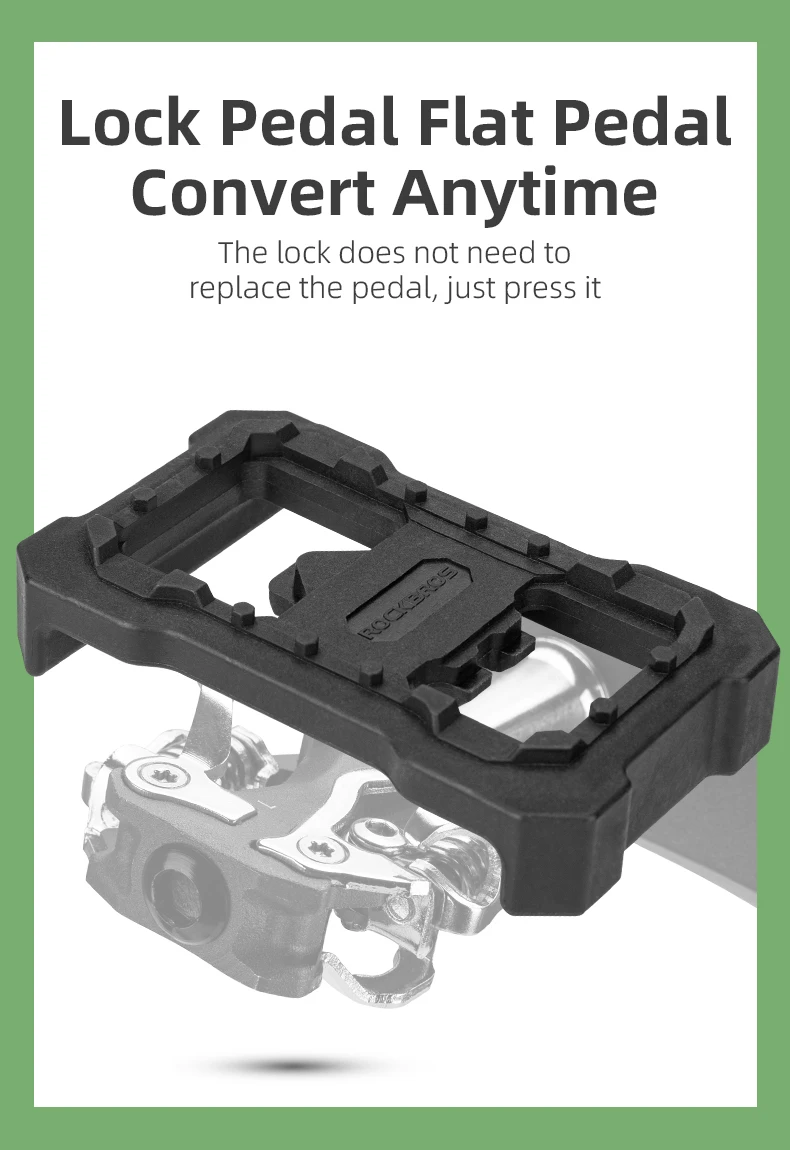 ROCKBROS SM-PD22 Flat Pedal Pedals Adapter Bike Pedals SPD Cleat For M8000 M9000 M520 M540 MTB Mountain Bicycle Pedal Part