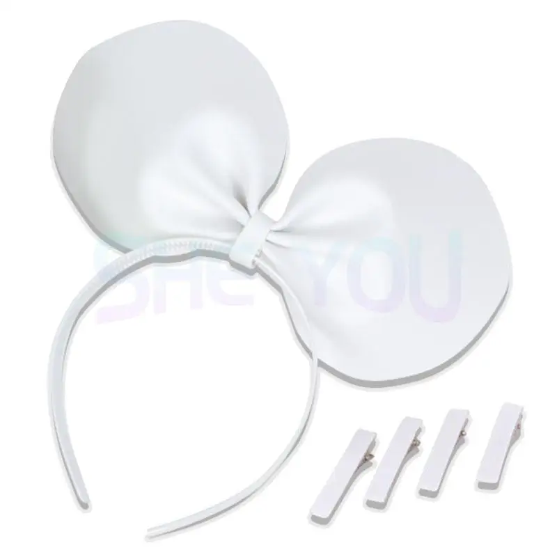 Rin Len Headset Headphone Cosplay Prop Costume Accessory Headwear Headband Hairbands with Hairpins