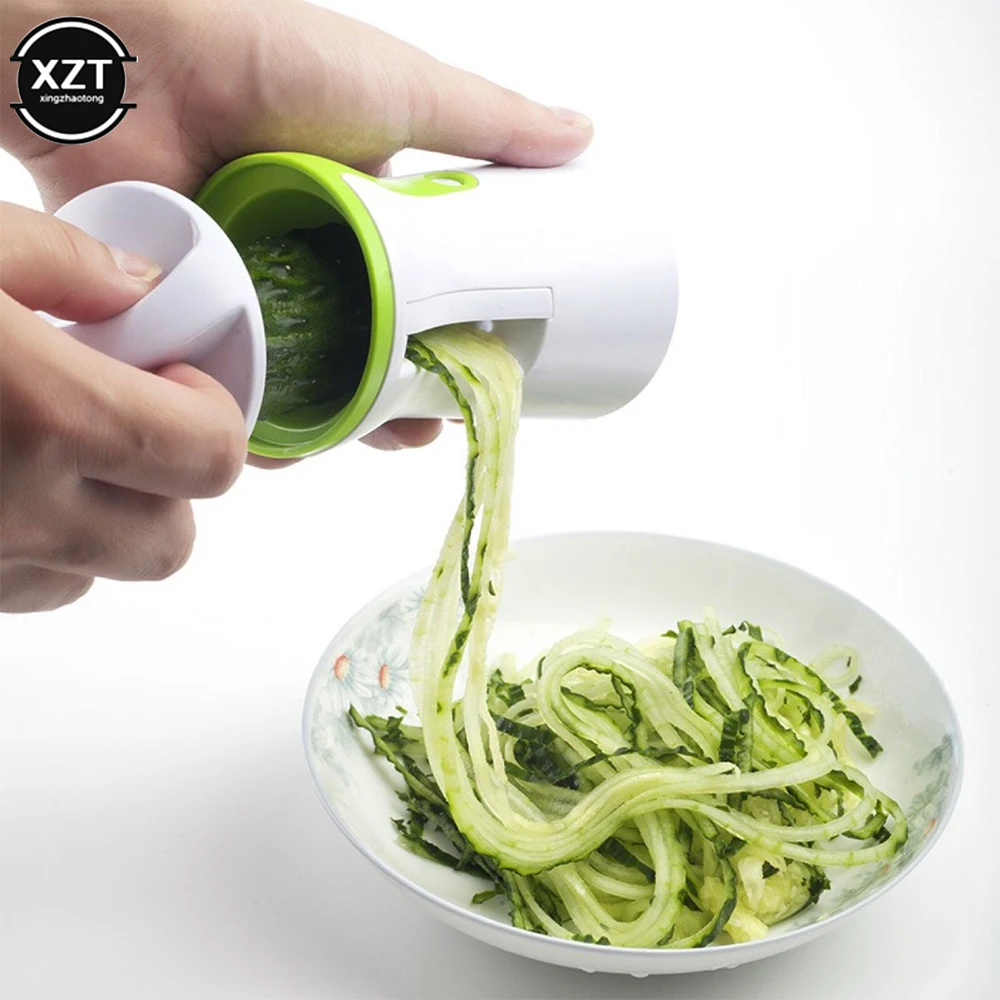 1PC Blades Vegetable Spiralizer Slicer Twister Handheld Spiral Cutter Fruit Grater Cooking Tools Spaghetti Pasta Kitchen Gadget