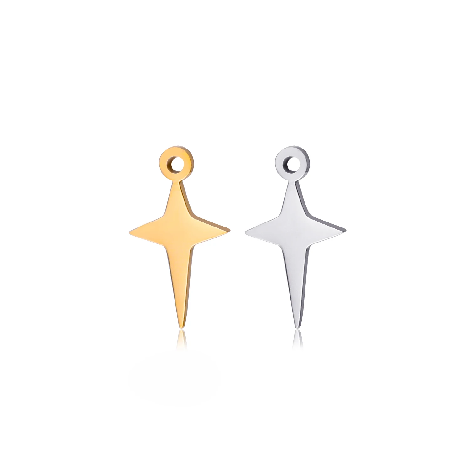 5pcs/Lot Wholesale Stainless Steel High Quality Star Charms Pendants For Making Jewelry DIY Necklace Earrings Bracelets Jewelry