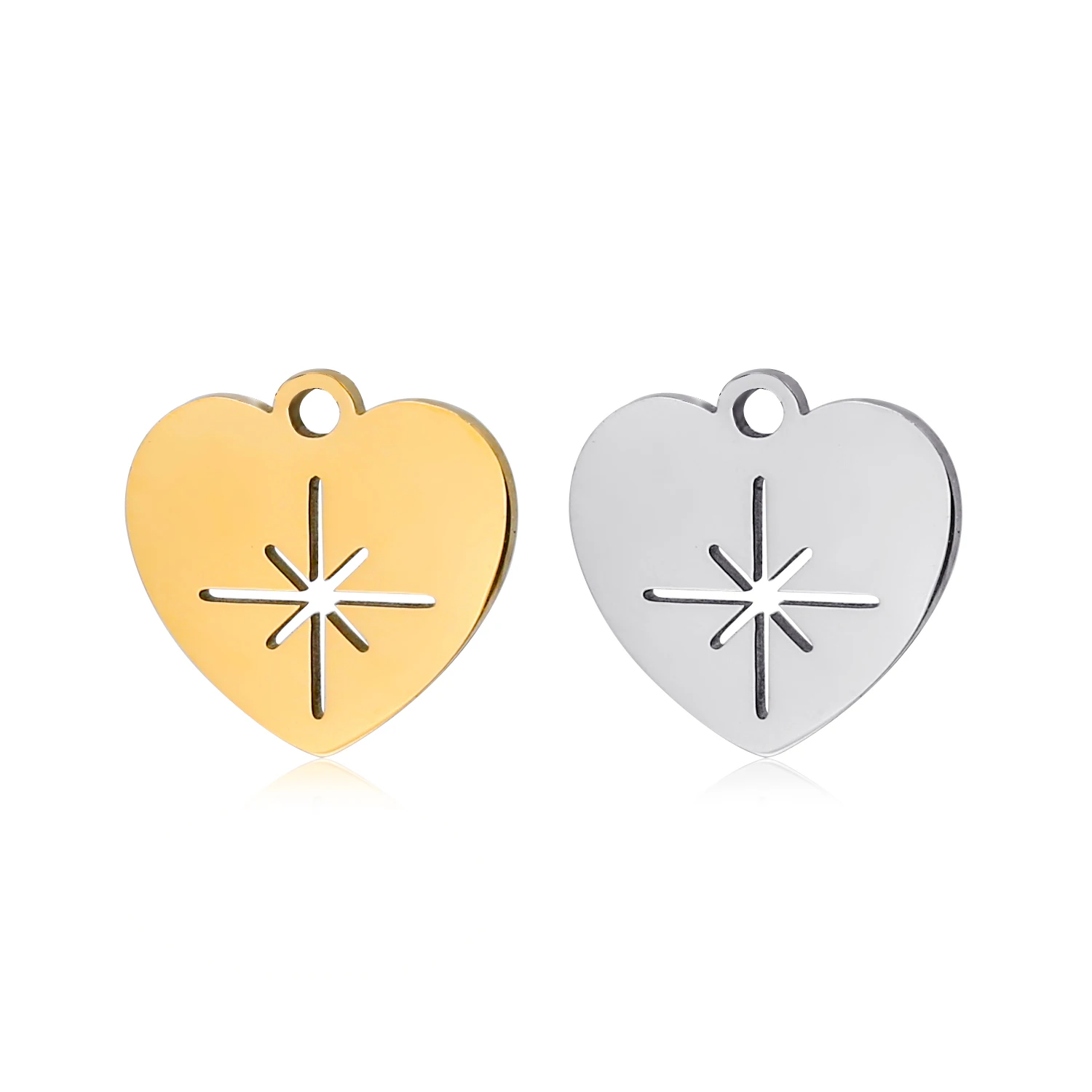 5pcs/Lot Wholesale Stainless Steel High Quality Star Charms Pendants For Making Jewelry DIY Necklace Earrings Bracelets Jewelry