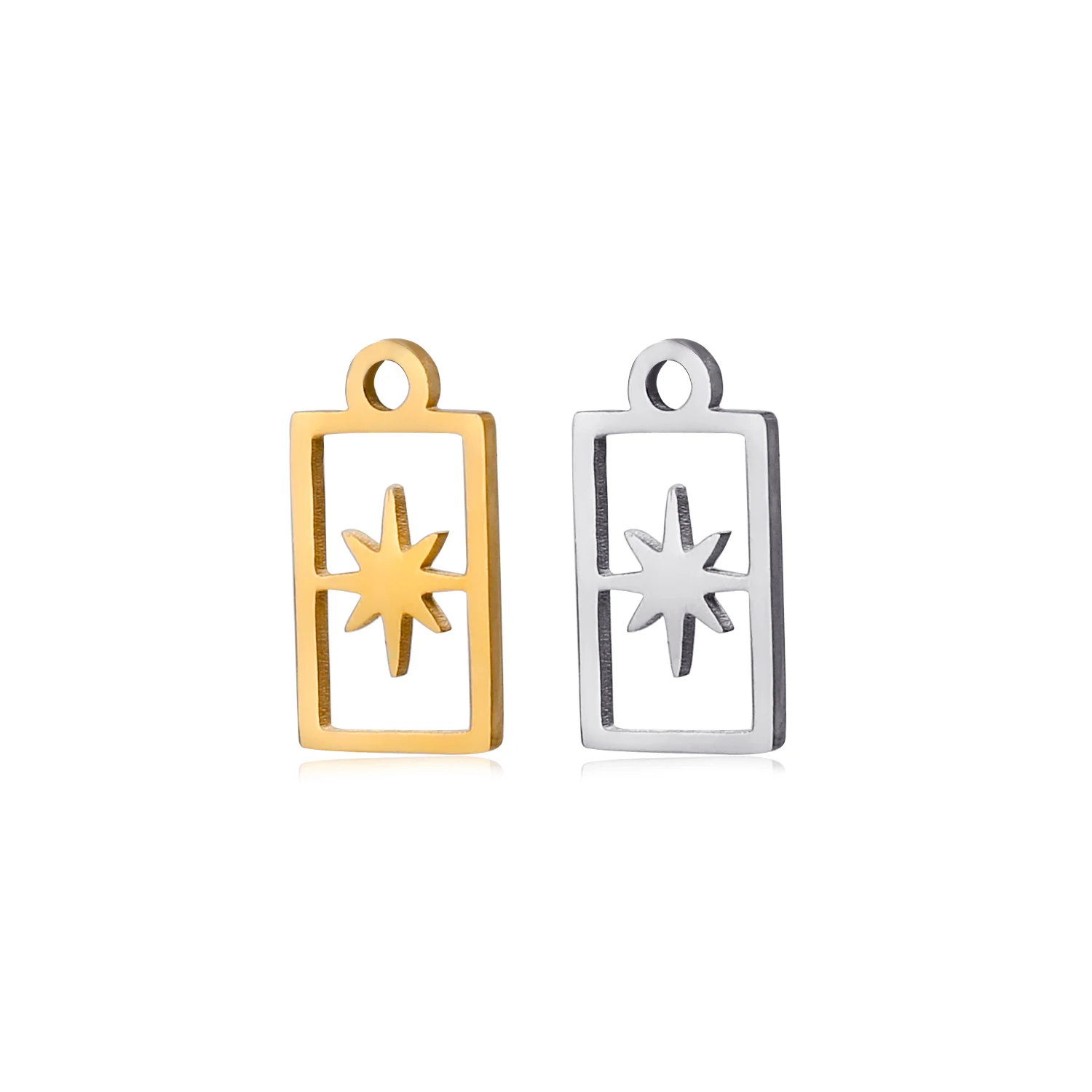 5pcs/Lot Wholesale Stainless Steel High Quality Star Charms Pendants For Making Jewelry DIY Necklace Earrings Bracelets Jewelry