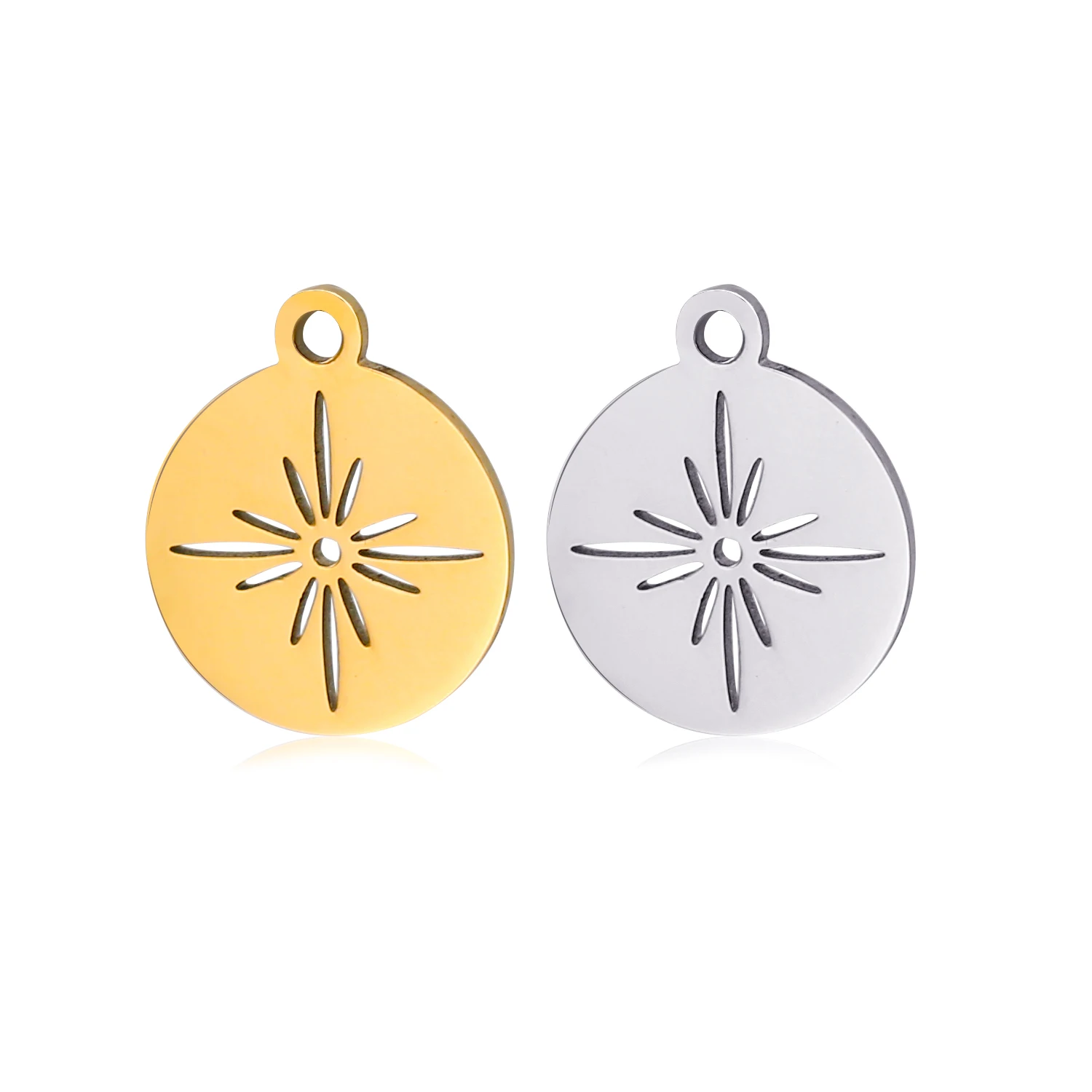 5pcs/Lot Wholesale Stainless Steel High Quality Star Charms Pendants For Making Jewelry DIY Necklace Earrings Bracelets Jewelry