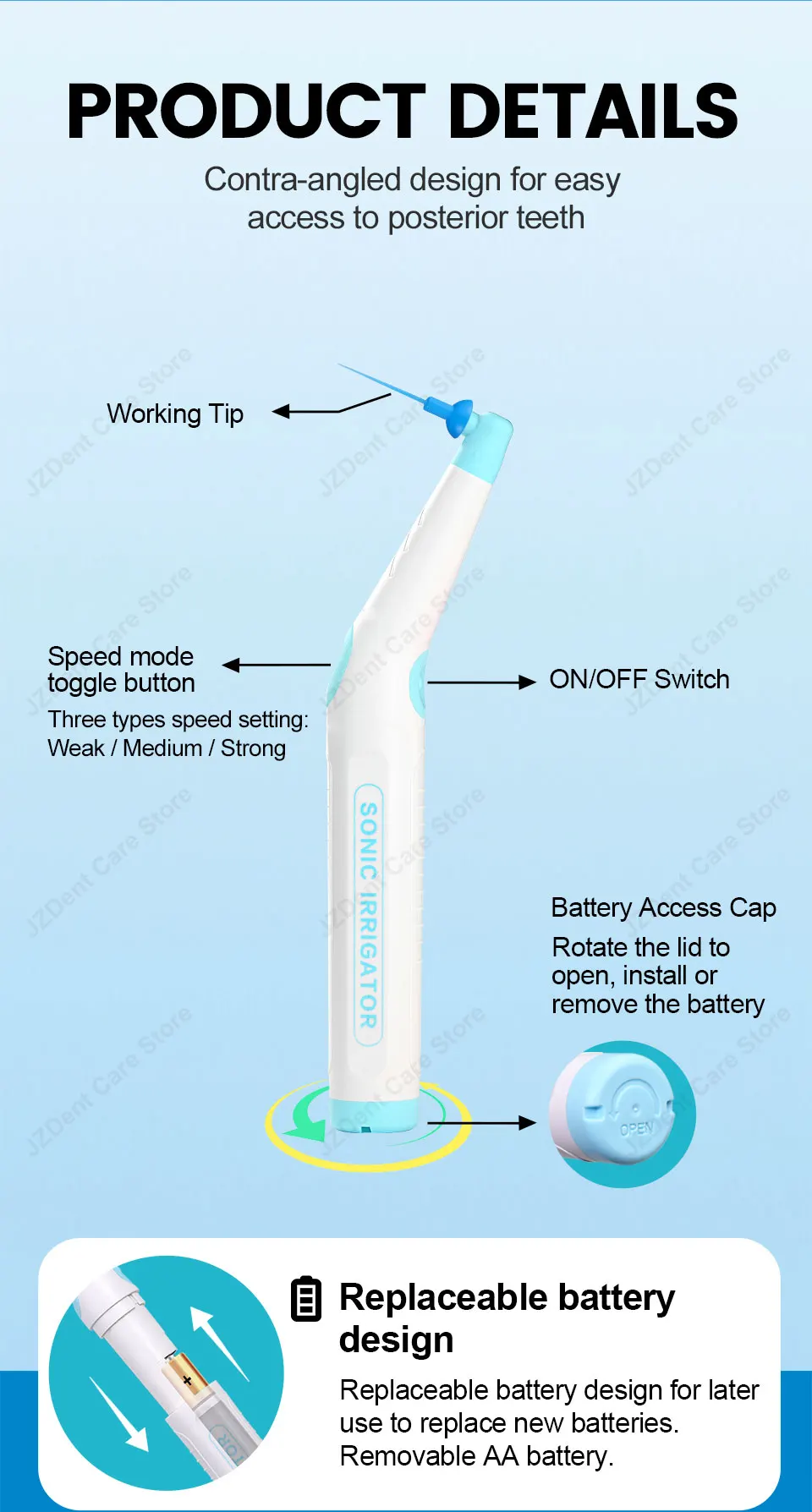 Twoendo Dental Instrument Endo Cleaning Odontologia Sonic Irrigator Dentistry Sonic Activator With 30/90pcs Tips For Root Canal